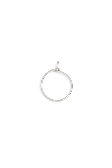 Creoles set Hoop model 1 Silver Color Stainless Steel h5 